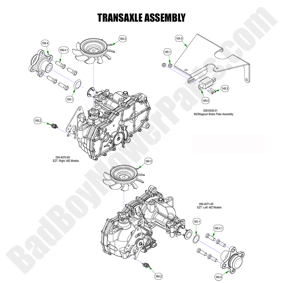 2023 MZ Magnum Transaxle Assembly
